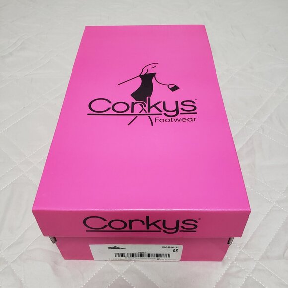 Corkys Babalu Canvas Laceless Slip-On Sneakers Navy Women's Size 8 NWT - Picture 10 of 10